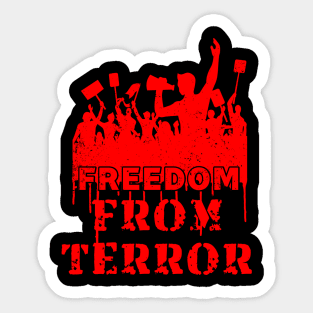 Freedom From Terror Stop Killing Kashmiri - #redkashmir Sticker